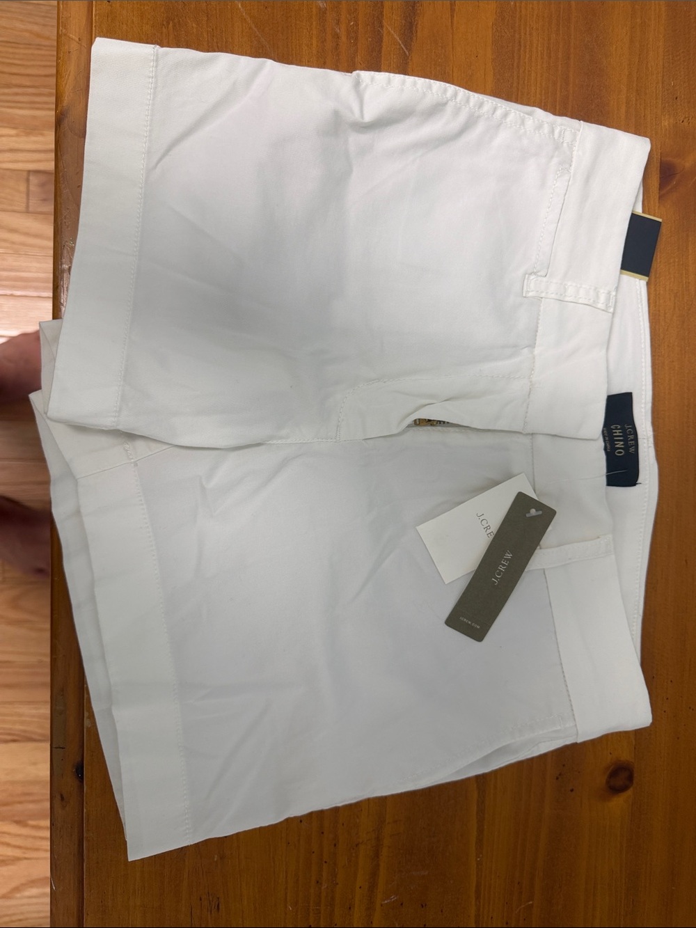 J. Crew White Tailored Cotton Shorts